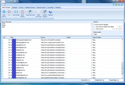 Product picture Email extractor, email database, Fresh email database